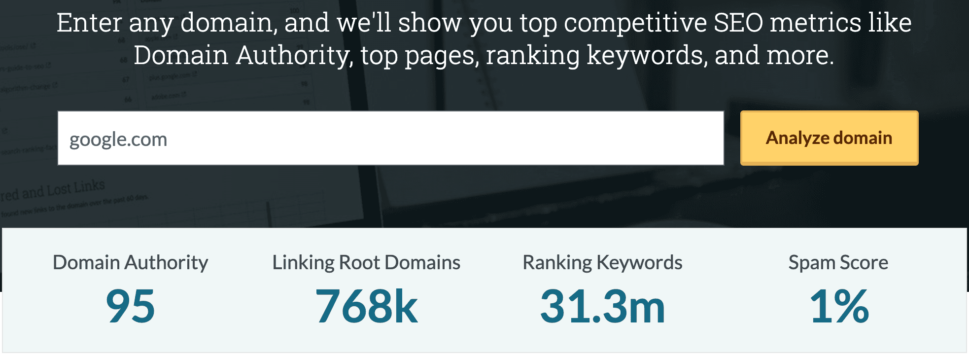 Check Domain Authority